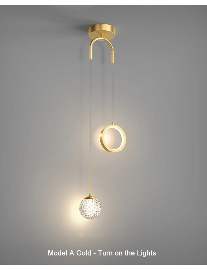 Nordic LED Pendant Light Indoor Lighting Fixture Living Bedroom Bedside Home Decoration Dining Table Hanging Lamps Pendant Lamp
