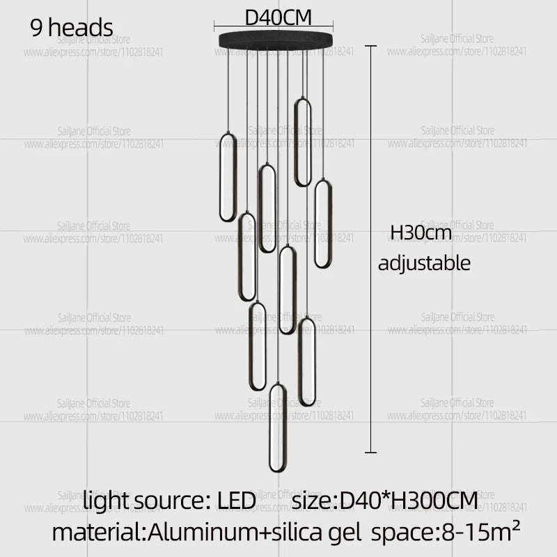 Modern Chandelier Hanging Living Room Pendant Light Designer Bedroom Bedside Lamp Dining Bar Decoration Light Indoor Lighting