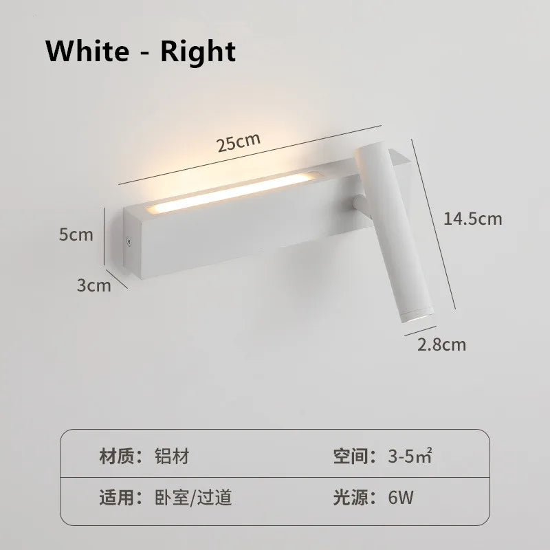Bedroom Headboard LED Wall Light Atmosphere Light Modern Simple Living Room Background Wall Light Corridor Wall Spotlights