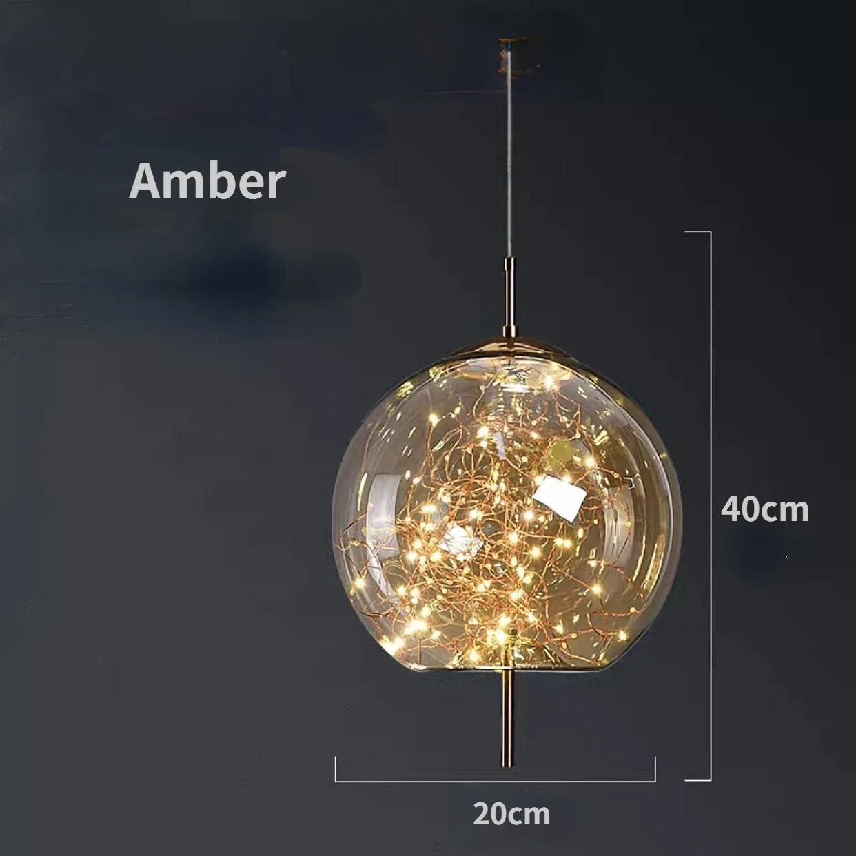 Modern Led Glass Pendant Lights for Bedroom Bedside Bathroom Hanging Lighting Ceiling Chandelier Lamp Decoration String Line