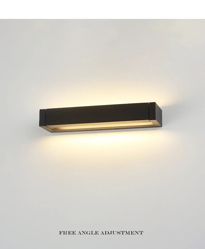 2025 new model.  Outdoor waterproof wall lamp.  Can rotate.  Aluminum and glass materials.  18W, minimalist landscape light