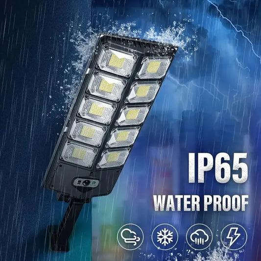 Outdoor Solar 504 LED Lights Waterproof 4500 mAh Super Bright Wall Lamp With Motion Sensor Remote Control Garden Street Light