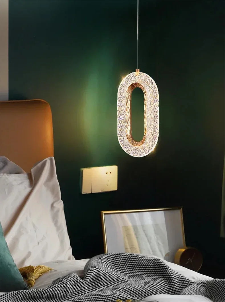 Modern Bedside Pendant Light, Long Line Living Room Background Wall Light, Study Pendant Light, Bedroom Interior Lighting