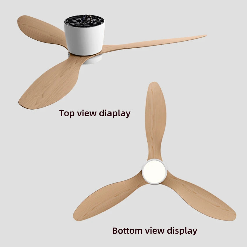 FUMANJIA 36/42/52 Inch Inverter Ceiling Fan with Light, Super - Silent, Ideal for Bedroom, Dining, Living Room & Office