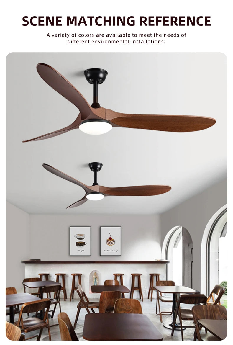 36,42,52,60 Inch Inverter Ceiling Fan Light w/Remote, Quiet, 6-Speed, Energy-Efficient for Living, Dining, Study, Bedroom