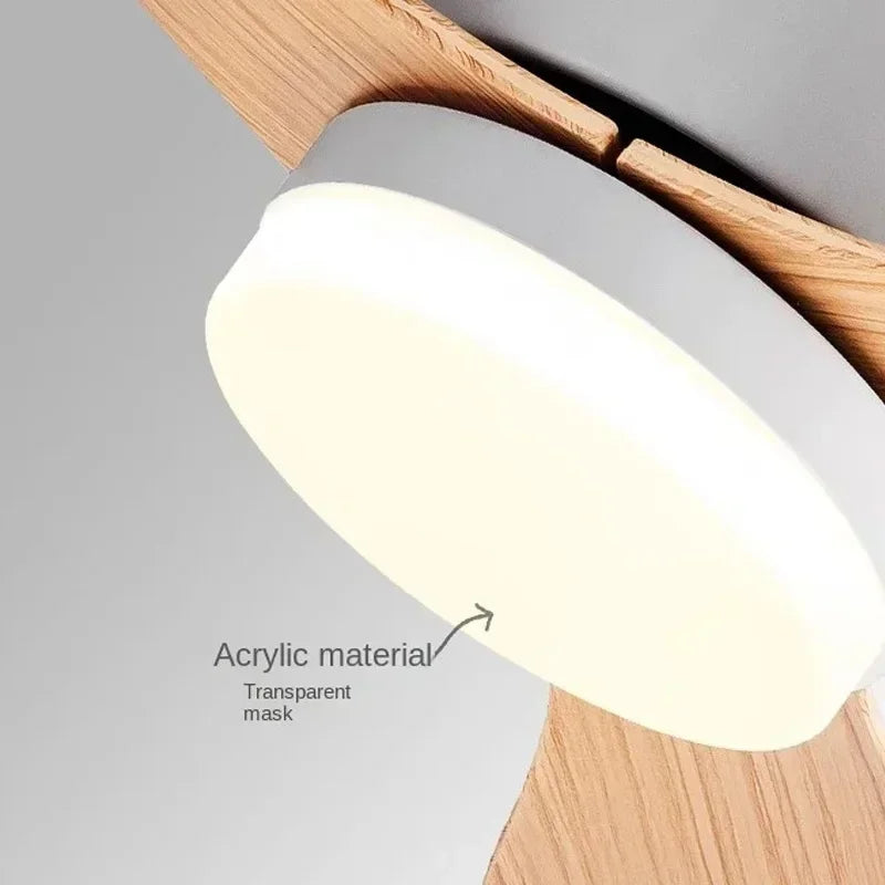 Modern LED Ceiling Fan Lights with Remote Control Ceiling Decoration Lights, Energy-saving Lights with Fans in Bedrooms and Home