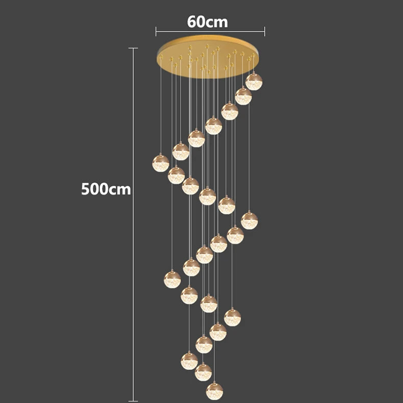 Modern home decor led lights pendant light lamps forstaircase Chandeliers for living room hanging light indoor lighting