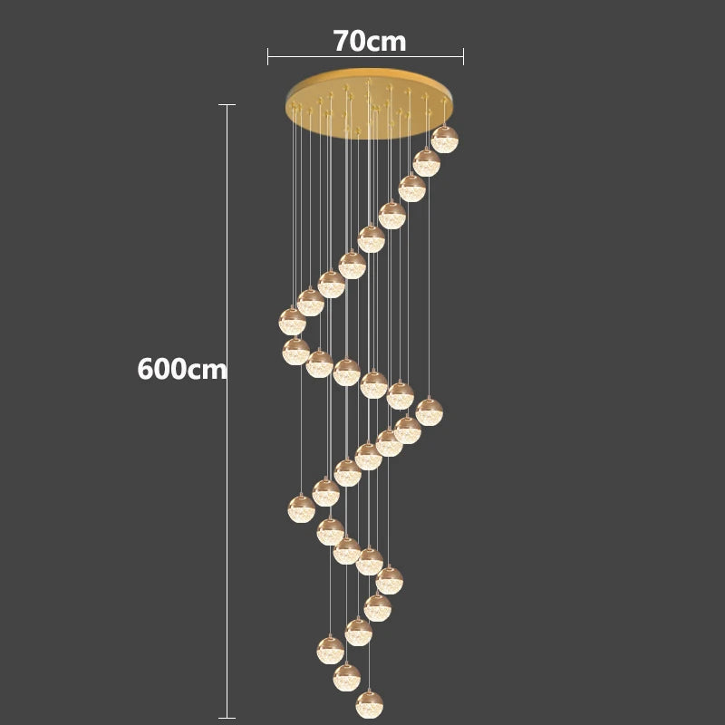 Modern home decor led lights pendant light lamps forstaircase Chandeliers for living room hanging light indoor lighting