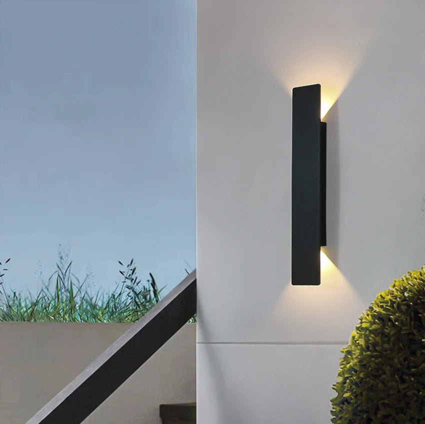 18W LED Up Down Wall Light in Black or White / Waterproof / for Outdoor Garden Porch Aisle / Indoor Living Room Bedroom