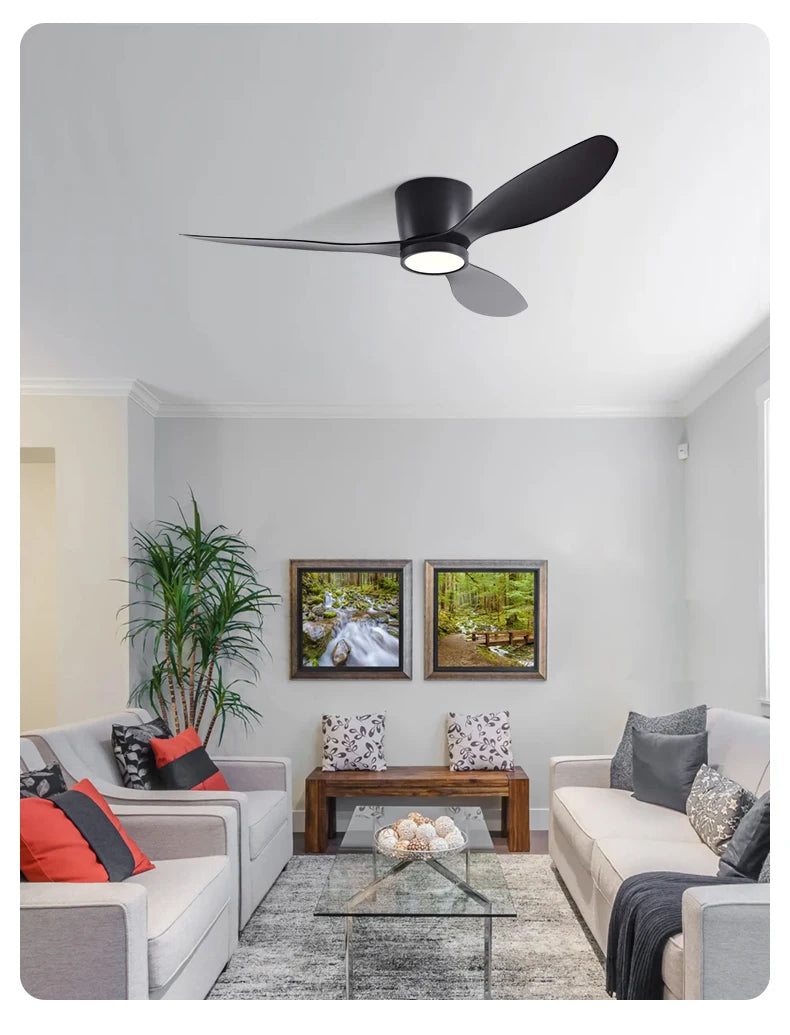 FUMANJIA 36/42/52 Inch Inverter Ceiling Fan with Light, Super - Silent, Ideal for Bedroom, Dining, Living Room & Office