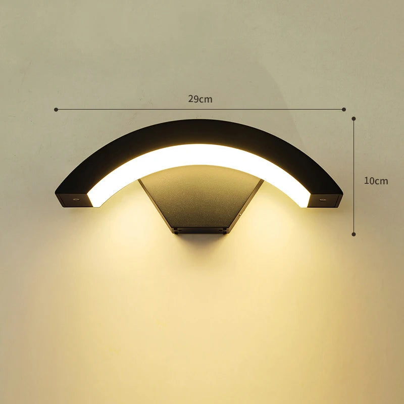 Outdoor Wall Light Waterproof IP65 Radar Motion Sensor Outdoor Lighting Porch Sconce Balcony Garden Outside Wall Lamp Vestibule
