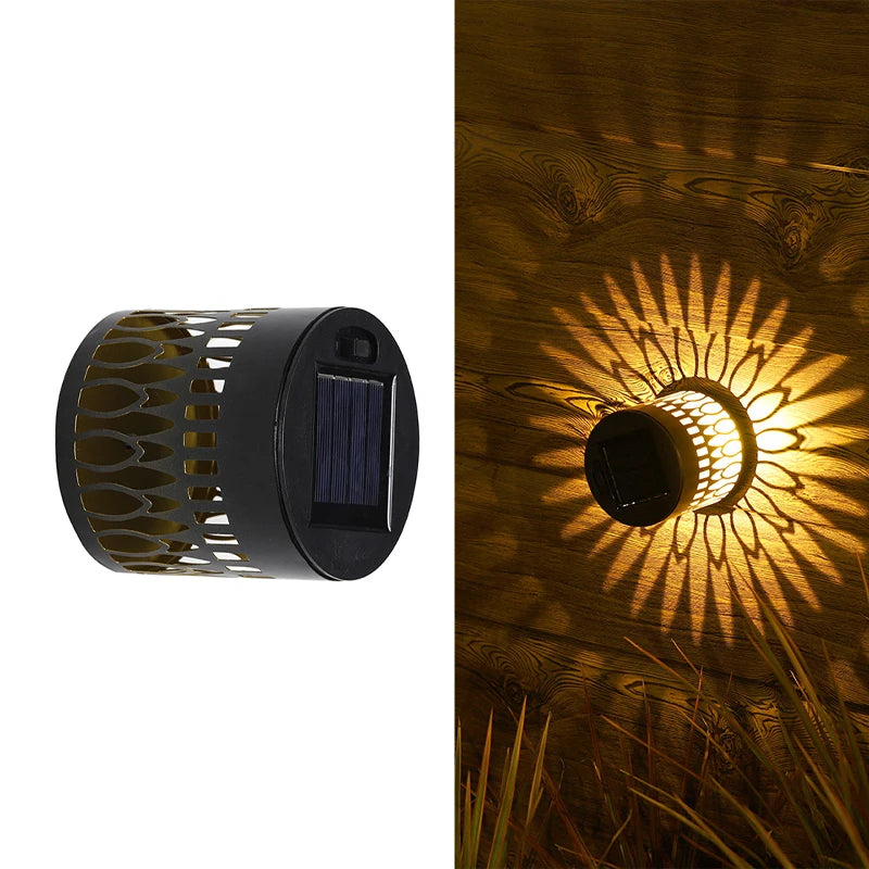 2026 Solar Outdoor Wall Light Waterproof Projection Lamp for Yard Terrace Patio Walkway Landscape Lighting Outdoor Decor