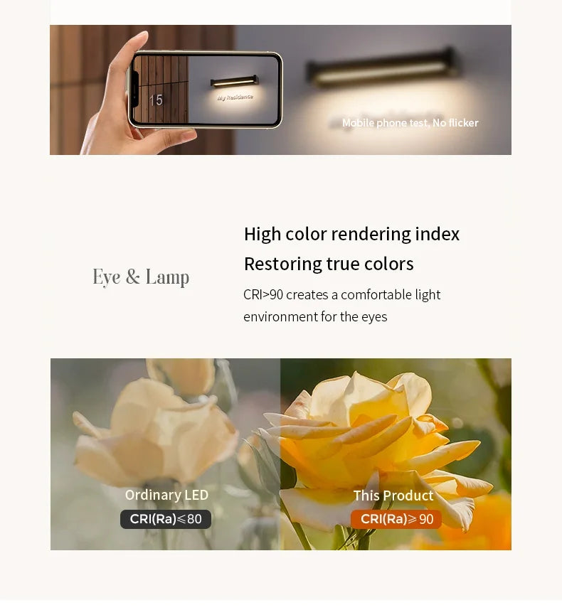 2025 new model.  Outdoor waterproof wall lamp.  Can rotate.  Aluminum and glass materials.  18W, minimalist landscape light