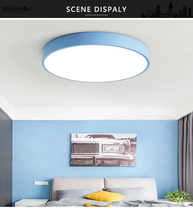 Macaron LED Nordic ceiling light creative modern minimalism living room bedroom study dining room corridor balcony lighting