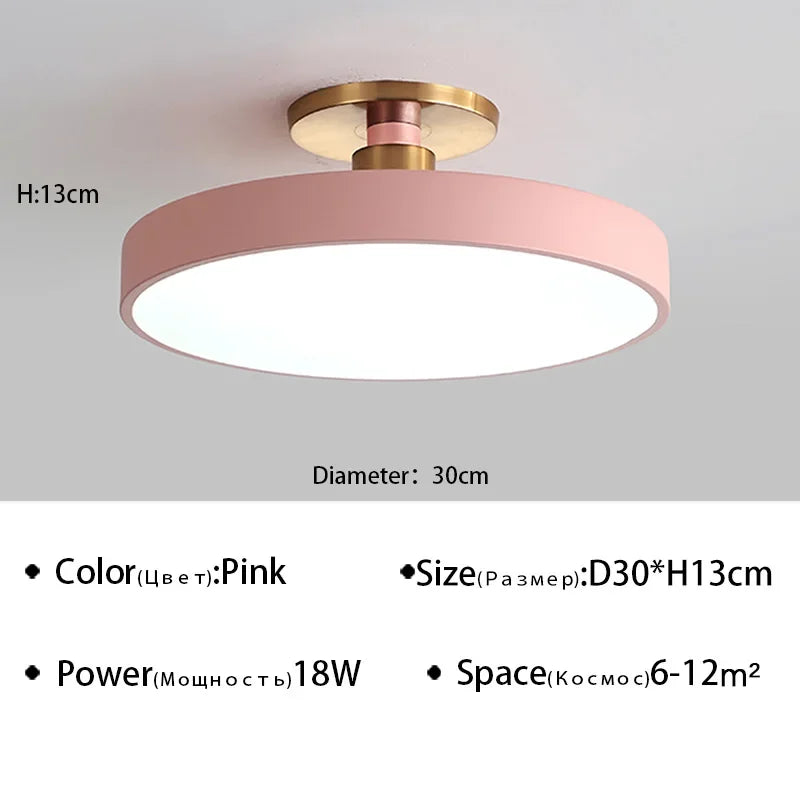 Makaron Modern LED Ceiling Lamp Chandelier For Living Dining Room Bedroom Aisle Loft Home Decor Indoor Lighting Fixture Lustre