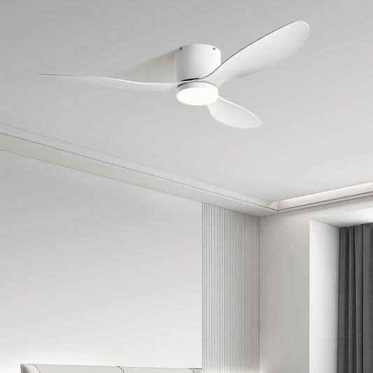 FUMANJIA Ultra-Thin DC Ceiling Fan with Remote - 6-Speed Silent, 3 ABS Blades, Ideal for Low Ceilings & Minim Spaces Energy