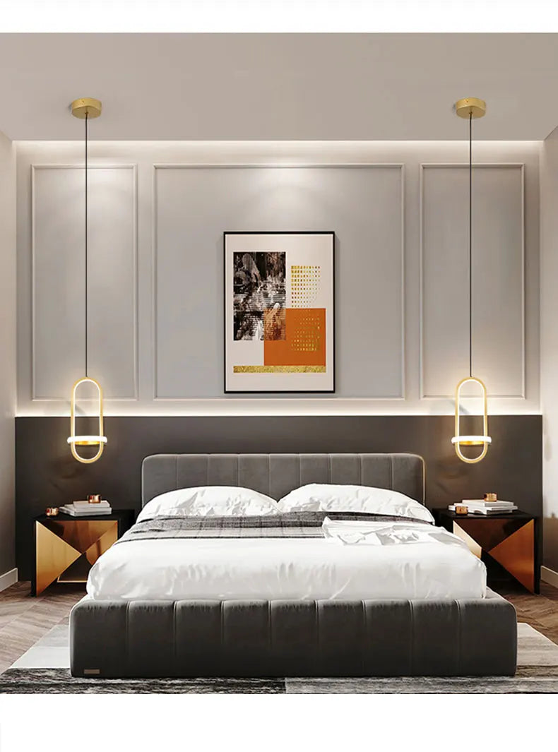 Nordic Modern LED Pendant Light Bedroom Bedside Hanging Chandeliers Lamp For Living room Dinnig Room Table Lamp Lighting Fixture