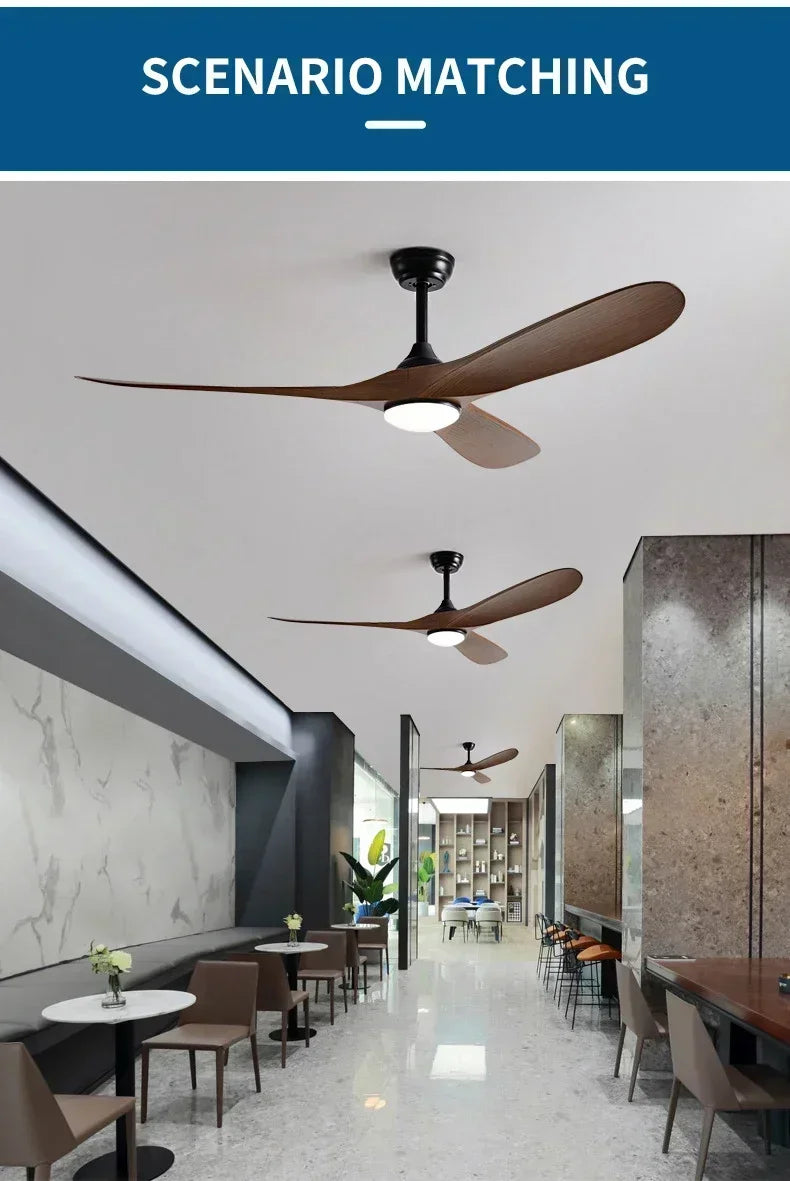 Low Floor Modern Ceiling Fan with Lights, 6-speed Adjustable DC Motor Reversible Blade Remote Control LED Fan with Lights