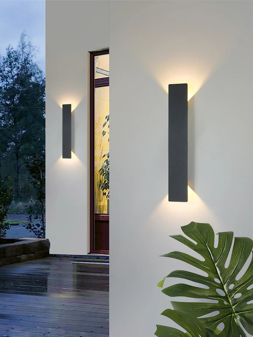 18W LED Up Down Wall Light in Black or White / Waterproof / for Outdoor Garden Porch Aisle / Indoor Living Room Bedroom