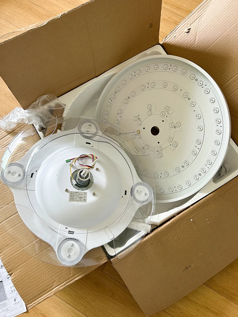 Electric Fan Chandelier Led Ceiling Lamp Room Decoration Dining Table Living Home Silent Bedroom Circulator Fan Light Fixture