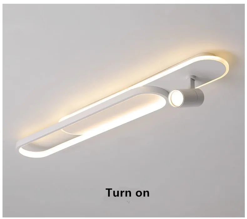 Track Spotlights No Main Lights Living Room Wall Lamp Long Hallway Light Cloakroom LED Ceiling Lights Spotlights For Dining Room
