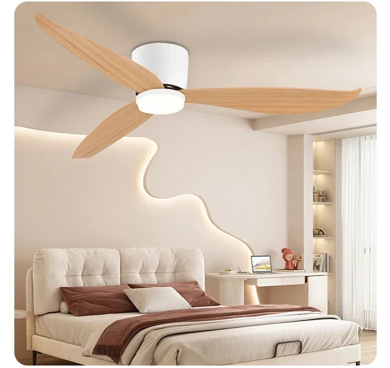 46 52 Inch LED Pendant Light, Bedroom, Dining Room, Living Room, Intelligent Remote Control Dimming Fan, Nordic Style 96-220V