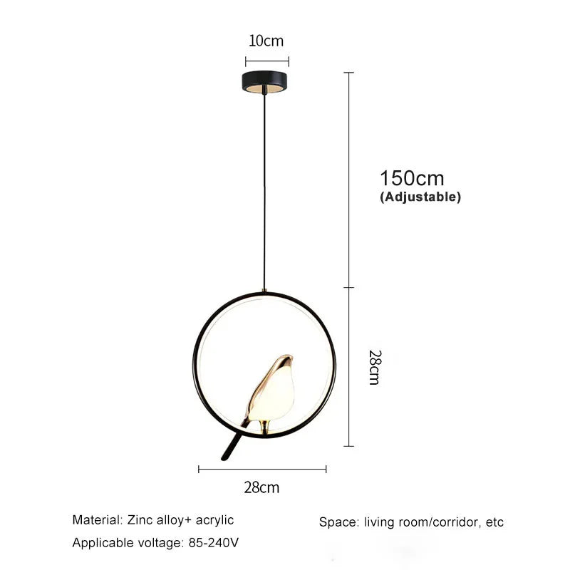 Modern Art Pendant Lamp Indoor Lighting for Living Room Bedroom Dining Room Light Fixture LED Hanging Lamp Home Decor