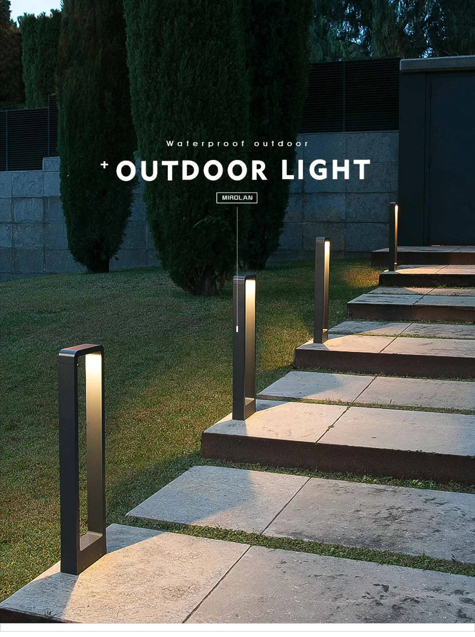 Outdoor iP65 waterproof LED lawn light. Suitable for parks, courtyards, gardens, and squares. Aluminum landscape light.
