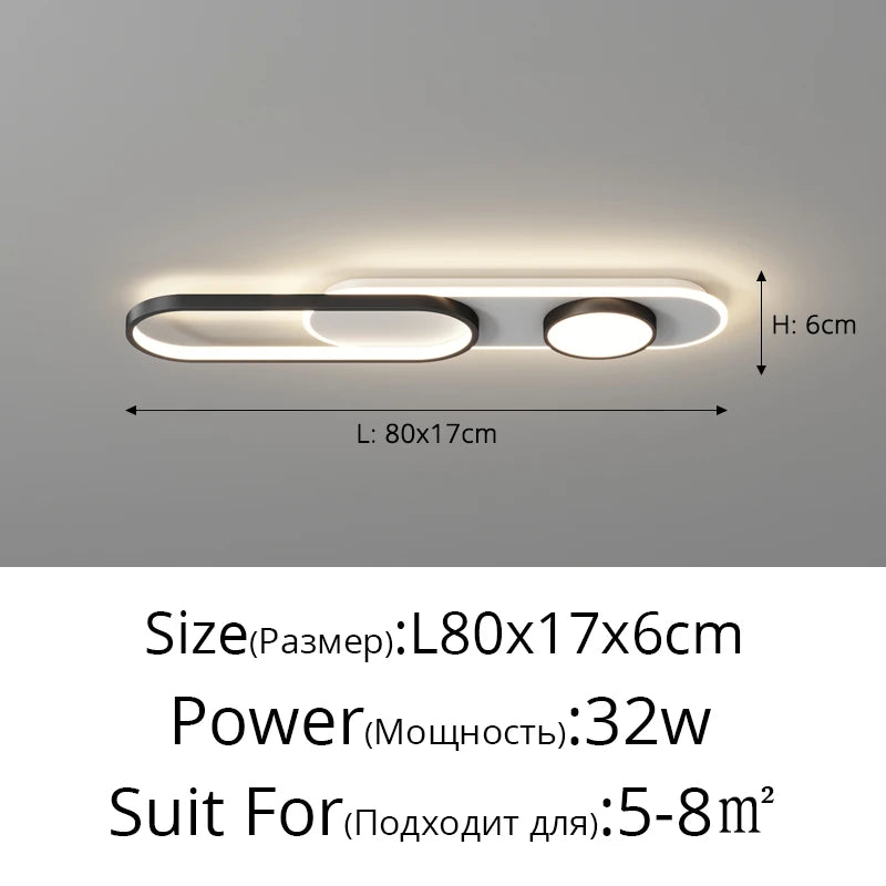 Modern Ceiling Light Nordic LED Ceiling Lamp For Bedroom Study Foyer Corridor Cloakroom Simple Indoor Home Decor Ceiling Lamps