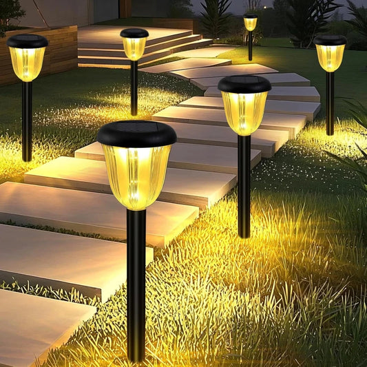 Bright Solar Tulip Lights Outdoor Landscape Lighting,Garden Decorative for Yard,Patio,Landscape,Pathway,Sidewalk,Driveway,Lawn