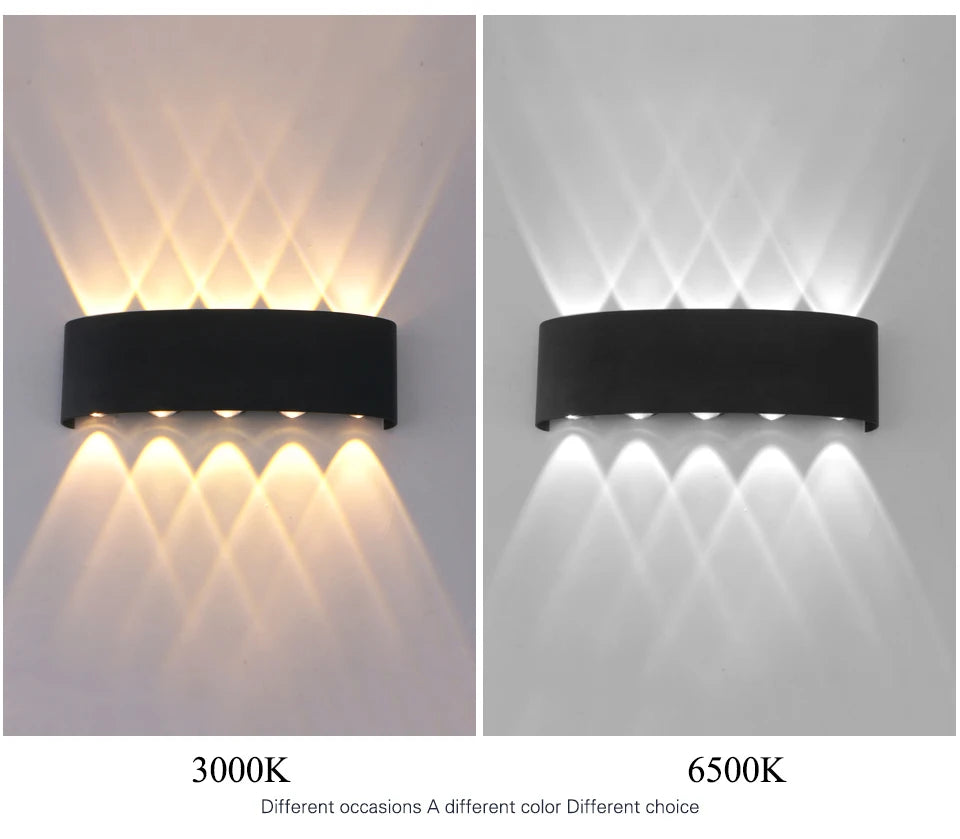 LED Wall Lamp 4/6/8/10 Outdoor Wall Lamps Up And Down Towards Lighting For Indoor Room Decoration Garden Lighting Street Lights