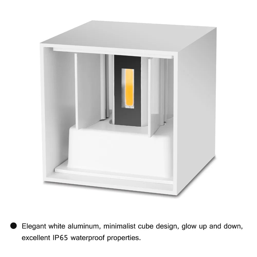 IP65 LED Wall Lamp Outdoor Sconce Balcony Porch Light Garden Yard Aisle Decor Lighting Indoor Bedside Lamp Aluminium AC110V 220V
