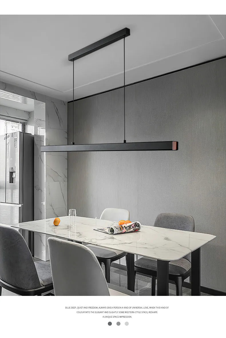 Dining room chandelier Nordic modern lamp dining table bar lamp restaurant lights kitchen lights office company led strip lamps
