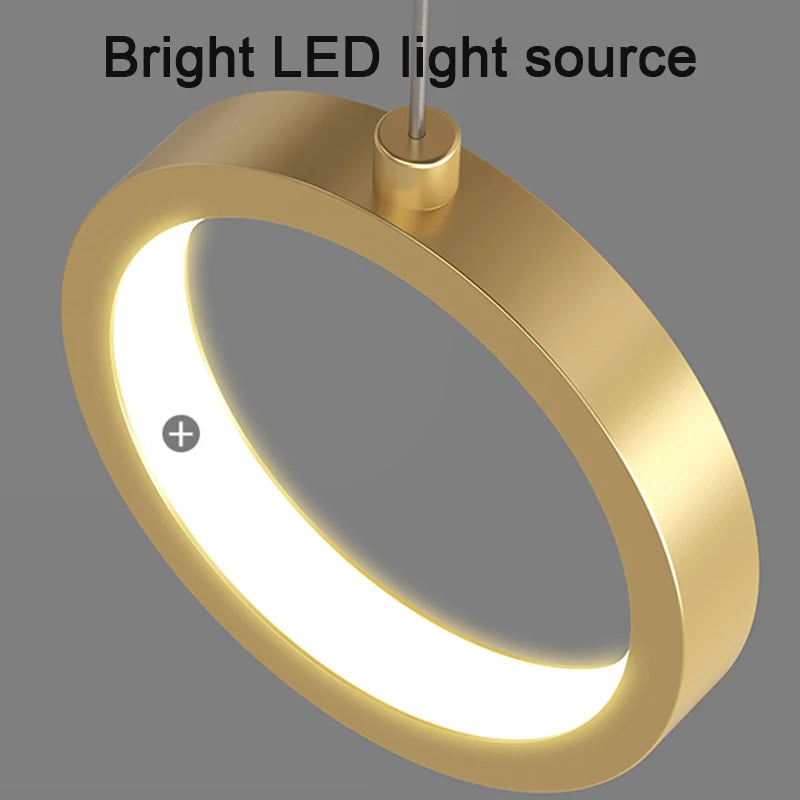 Nordic LED Pendant Light Indoor Lighting Fixture Living Bedroom Bedside Home Decoration Dining Table Hanging Lamps Pendant Lamp