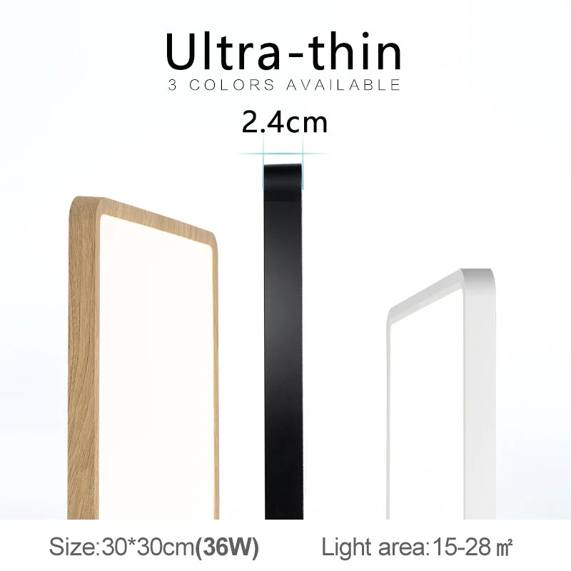 Tuya LED Ceiling Light 0.94Inch Ultra thin 36W Square Voice Control Alexa Smart Lamp For Kitchen Bedroom Living Room Indoor Lamp