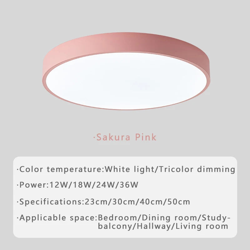 Macaron LED Nordic ceiling light creative modern minimalism living room bedroom study dining room corridor balcony lighting