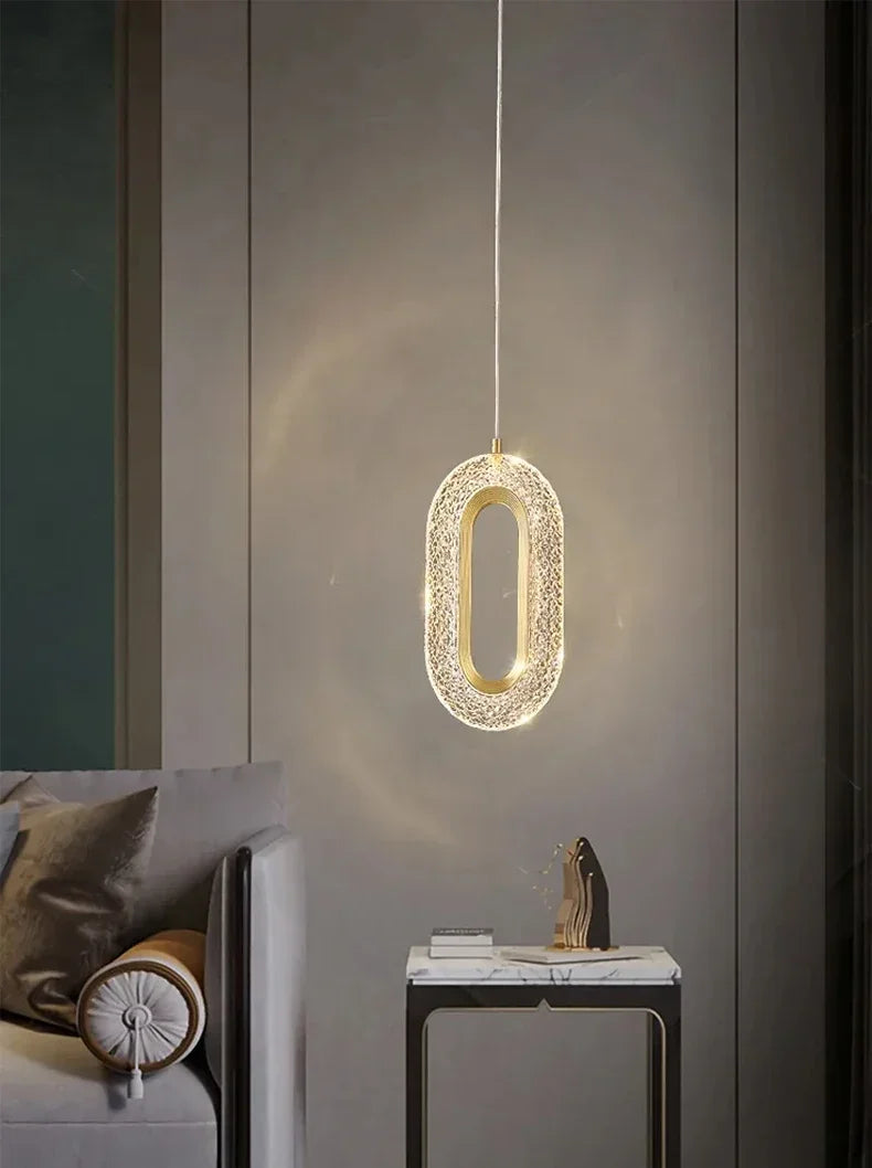 Modern Bedside Pendant Light, Long Line Living Room Background Wall Light, Study Pendant Light, Bedroom Interior Lighting