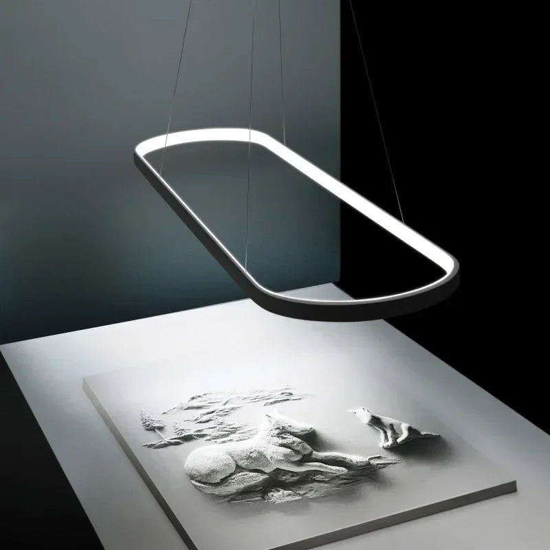 Modern LED Pendant Light 70/90CM Line Lamp For Living Room Dining Room Office Hotel Haning light Home Decor Lighting Fixtures