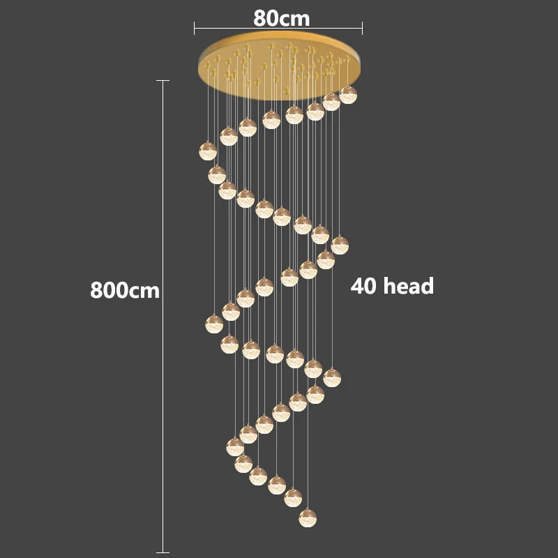 Modern home decor led lights pendant light lamps forstaircase Chandeliers for living room hanging light indoor lighting