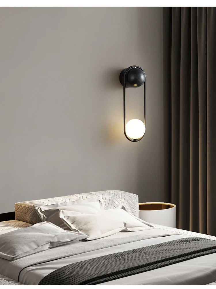 Minimalist U-shaped Wall lamp Modern designer Creative Study Living room Bedroom Background Wall light Bedhead