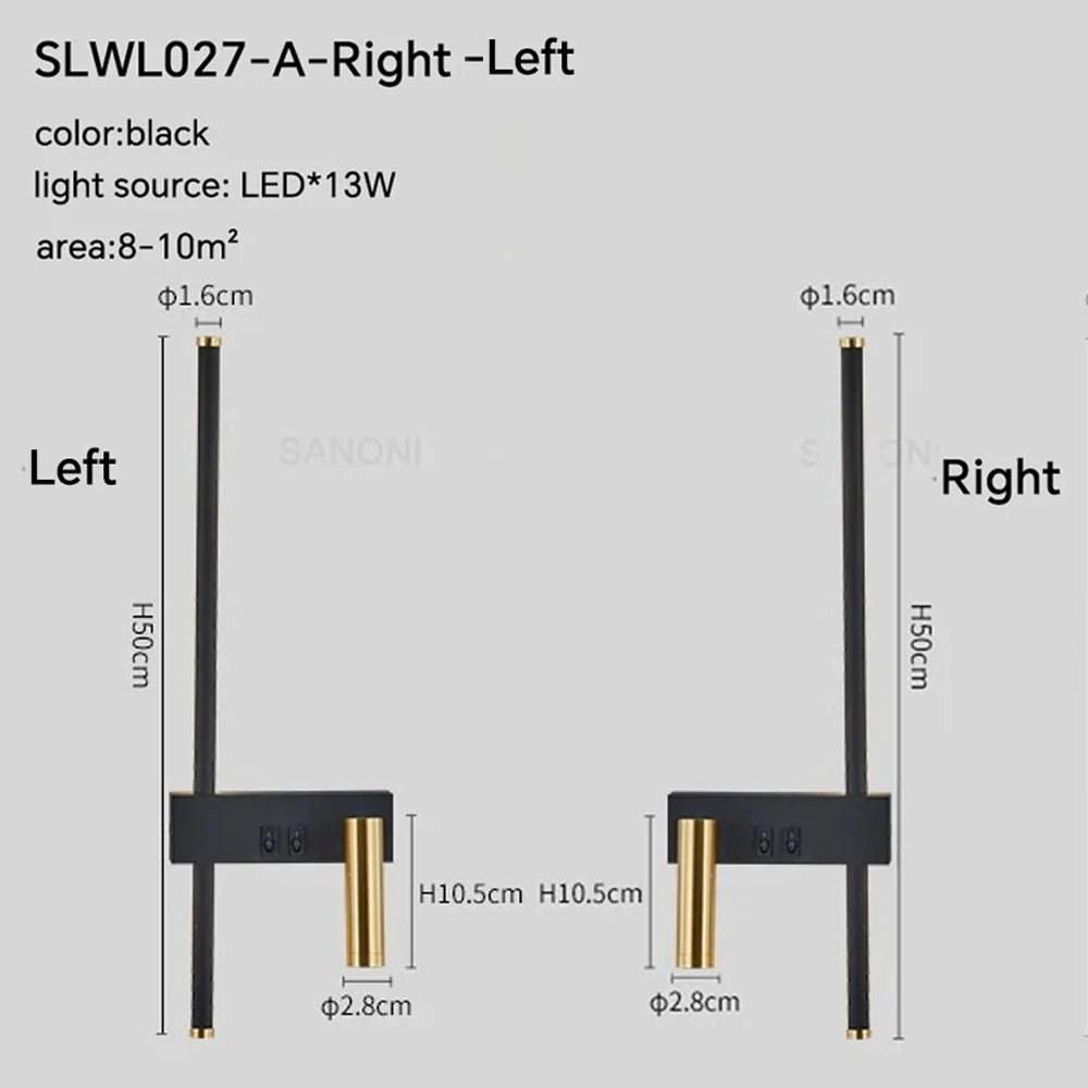 Modern Adjustable LED Wall Sconce For Bedroom Bedside Living Sofa Background Wall Lamp Luster  Lighting Fixture Home Decoratioan