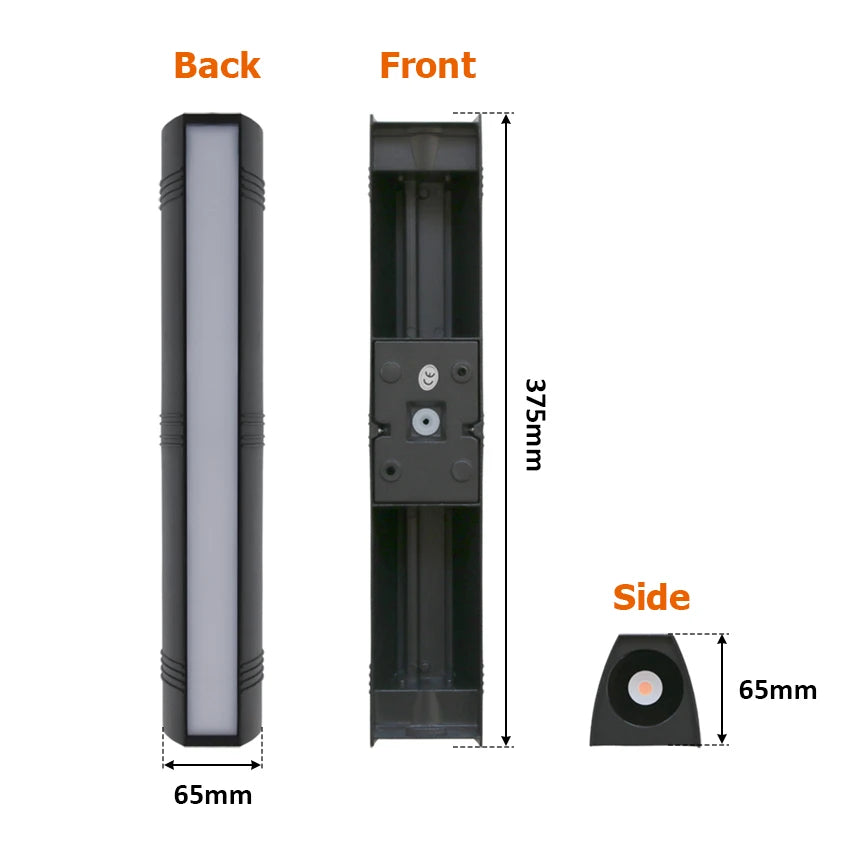 24W Outdoor Wall lamp Waterproof Wall Light LED Lamps Garden Porch Corridor Lighting Decoration AC90-260V