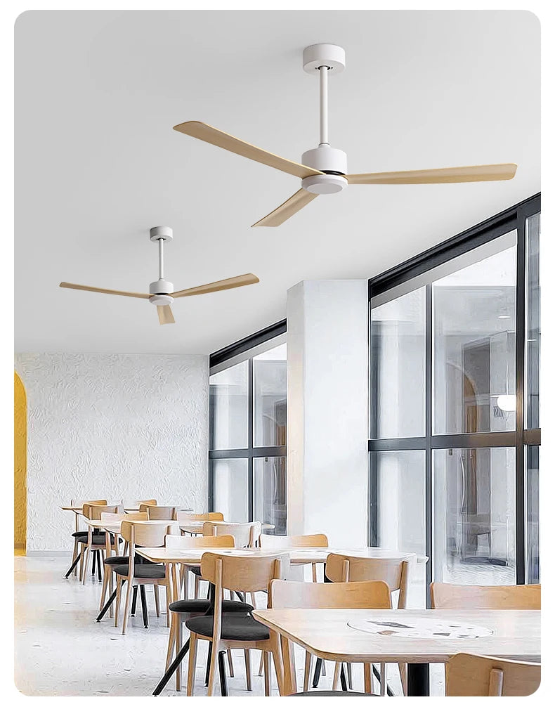 50 Inch Inverter Ceiling Fan: 6 - Speed Remote, Silent, Energy - Saving for Living & Dining Rooms, Boasting Sleek Modern Design