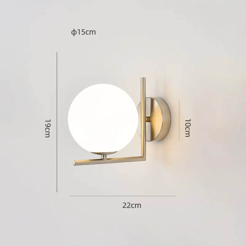 Nordic Wall Lamp Bedroom Bedside Light Warm Romantic LED Lights Luxury Living Room Modern Sconce Starry Background Lighting