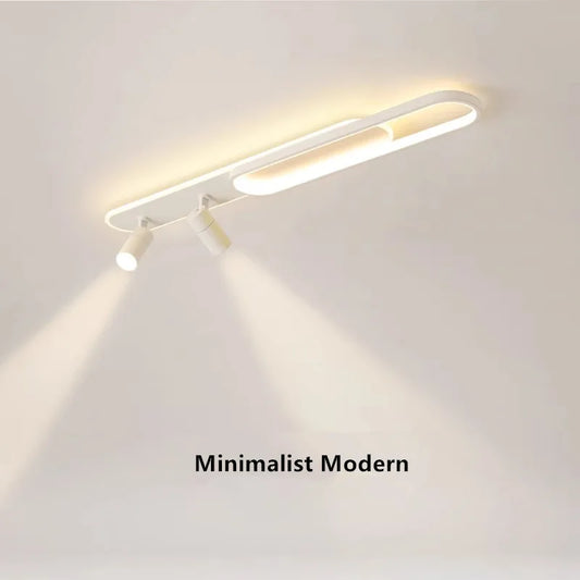 Track Spotlights No Main Lights Living Room Wall Lamp Long Hallway Light Cloakroom LED Ceiling Lights Spotlights For Dining Room