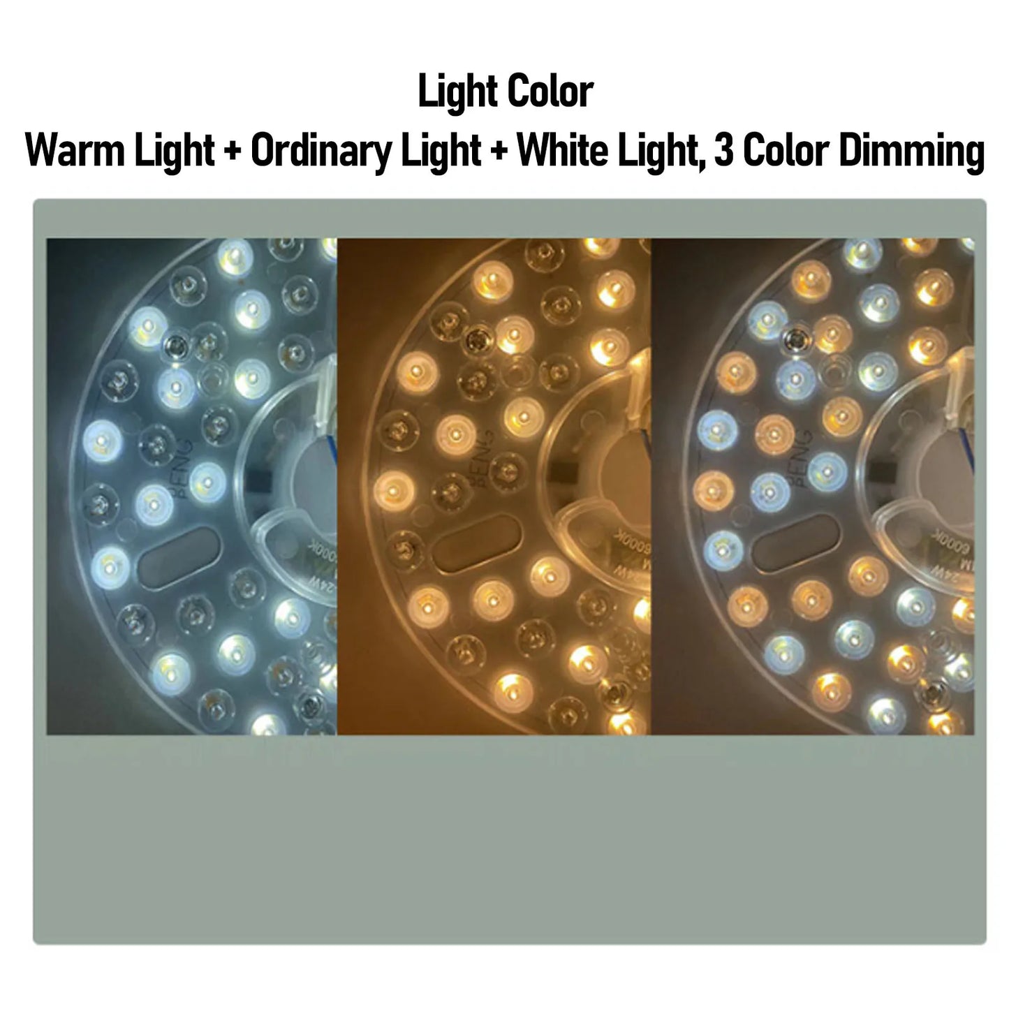 Ceiling Fan Light 6.3-inch LED Ceiling Fan Light Replacement Part Magnetic Suction Cup Freely Adjustable Brightness