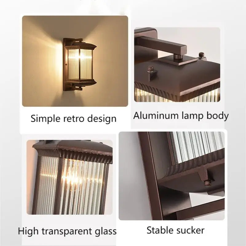 Aisle Wall Light Outdoor Garden Courtyard Exterior Wall Corridor Balcony Light Modern New Chinese Villa Door Light Wall Light