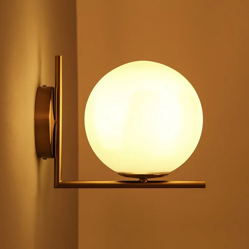 Nordic Wall Lamp Bedroom Bedside Light Warm Romantic LED Lights Luxury Living Room Modern Sconce Starry Background Lighting