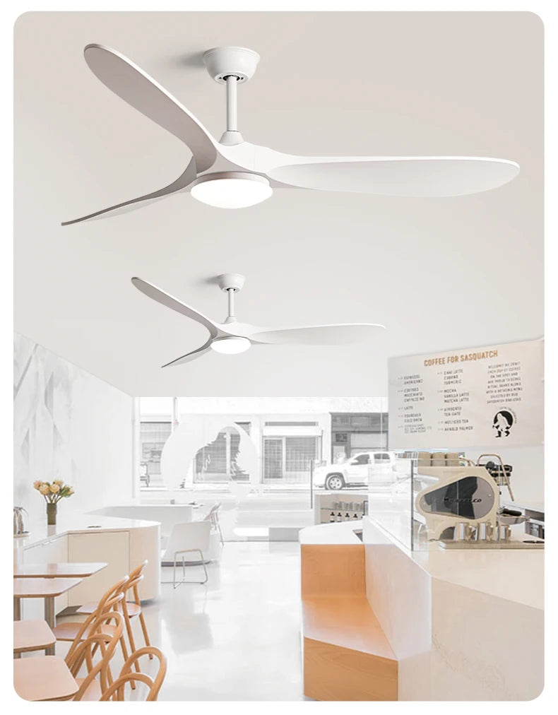 36,42,52,60 Inch Inverter Ceiling Fan Light w/Remote, Quiet, 6-Speed, Energy-Efficient for Living, Dining, Study, Bedroom