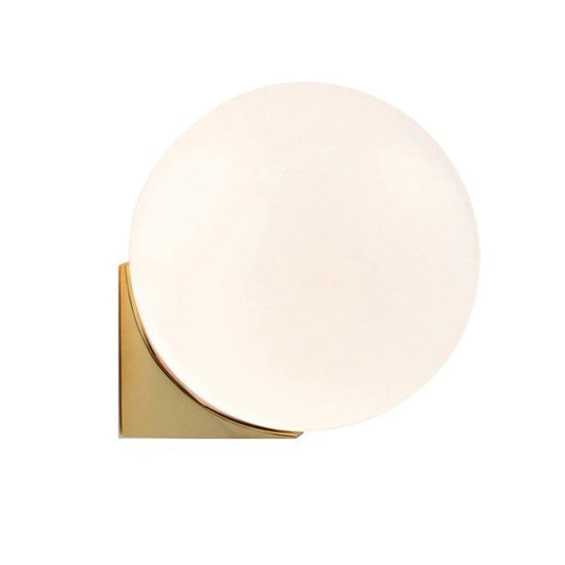 Nordic Minimalist Wall Lamp G9 Milk White Glass Ball Wall Light Modern Living Room Hallway Interior Decoration Lighting Fixtures